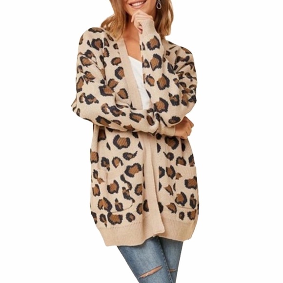 Hayden | Cheetah Animal Print Open Front Cardigan S/M - Picture 1 of 11
